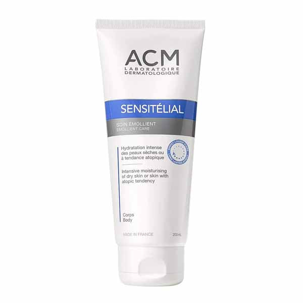 كريم مرطب مكثف للعناية بالبشرة Sensitelial Emollient Care من Acm بحجم 200 مل