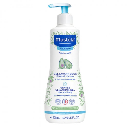 Mustela Soap-free Cleansing Gel Hair and Body Wash 500 ml