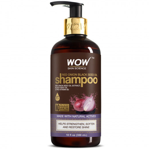 Wow Skin Science Onion Red Seed Oil Shampoo, 300ml