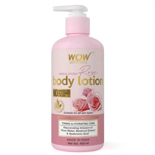 Wow Skin Science Himalayan Rose Body Lotion, 400ml