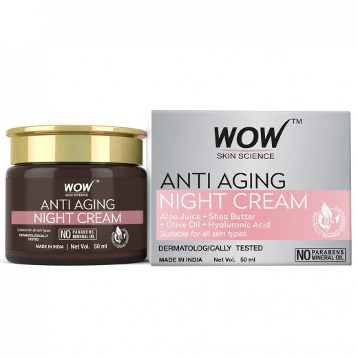 Wow Skin Science Anti Ageing Night Cream,50ml