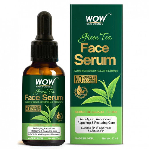 Wow Skin Science Green Tea Face Serum, 30ml