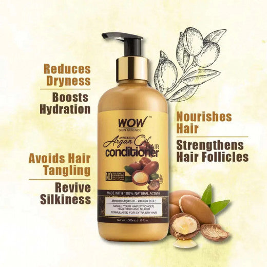 Wow Skin Science Argan Oil Conditioner, 300ml