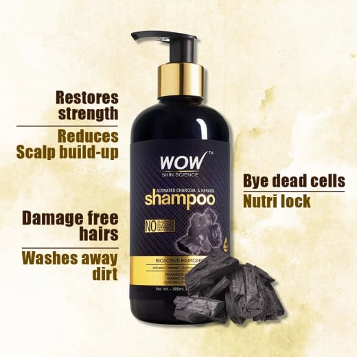 Wow Skin Science Keratin Shampoo, 300ml