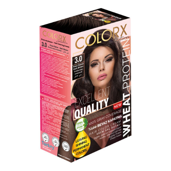 COLOR X HAIR COLORING CREAM 50 ML 3/0 DARK BROWN