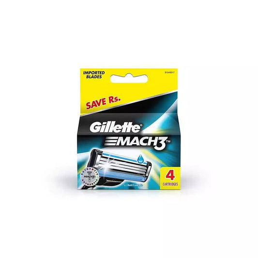 Gillette Mach3 Refill Blades 4 Pieces