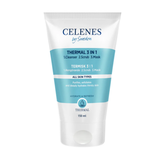 Celenes Thermal 3 In 1 Cleanser - Scrub - Mask 150Ml