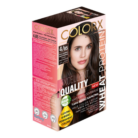 COLOR X HAIR COLORING CREAM 50 ML 4/85 DARK CHESTNUT