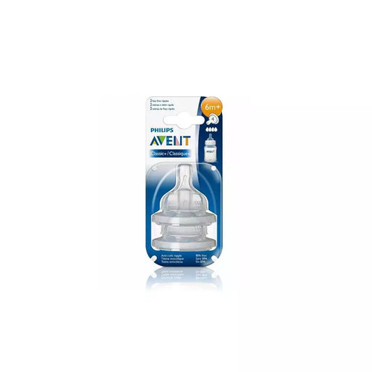 Avent Nipple Classic Pair 6M+