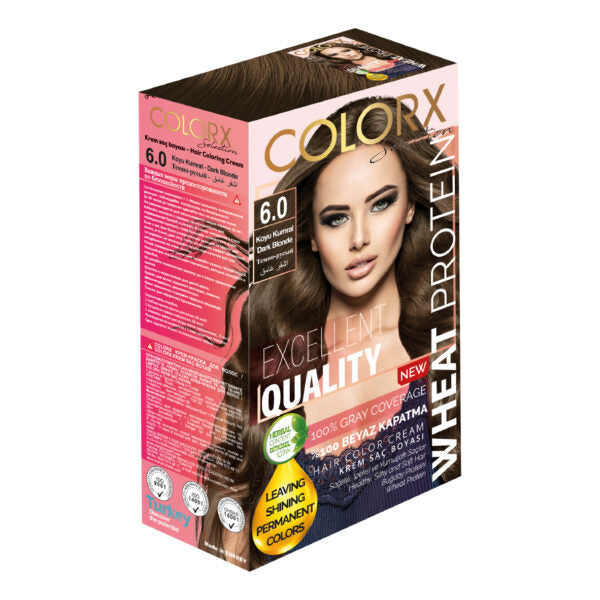 COLOR X HAIR COLORING CREAM 50 ML 6/0 DARK BROWN