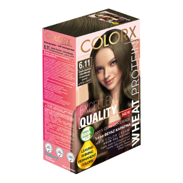 COLOR X HAIR COLORING CREAM 50 ML 6/11 OLIVE BLONDE