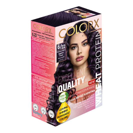 COLOR X HAIR COLORING CREAM 50 ML 6/22 EGGPLANT PURPLE