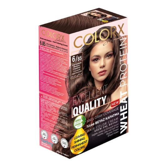 COLOR X HAIR COLORING CREAM 50 ML 6/85 MEDIUM CHESTNUT