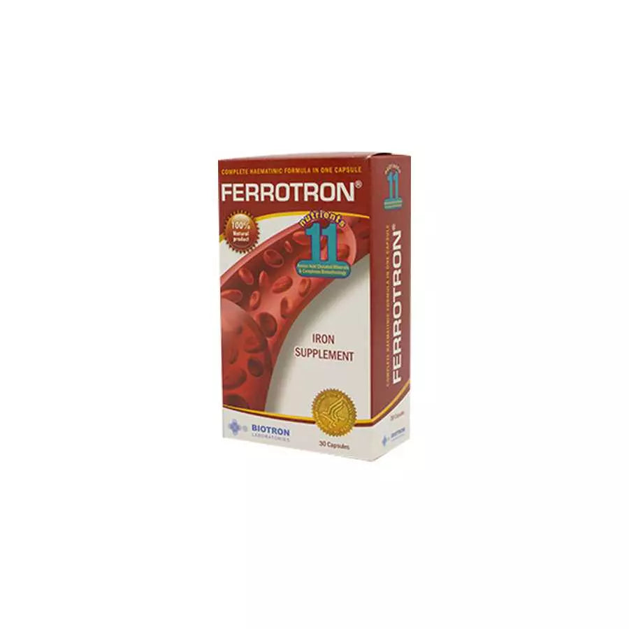 Ferrotron Iron Supplement With Nutrients 30 Capsule