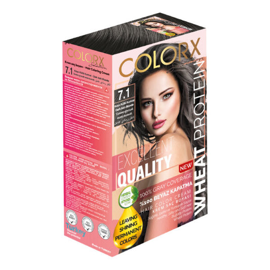 COLOR X HAIR COLORING CREAM 50 ML 7/1 MEDIUM BLONDE ASH