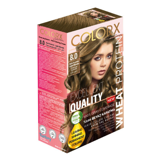 COLOR X HAIR COLORING CREAM 50 ML 8/0 LIGHT BLONDE