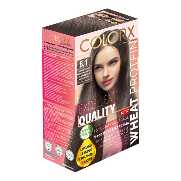 COLOR X HAIR COLORING CREAM 50 ML 8/1 LIGHT BLONDE ASH