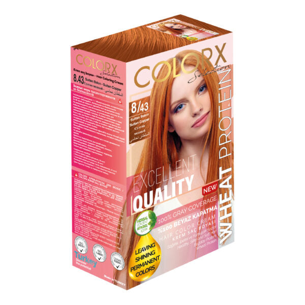 COLOR X HAIR COLORING CREAM 50 ML 8/43 COPPER GOLD