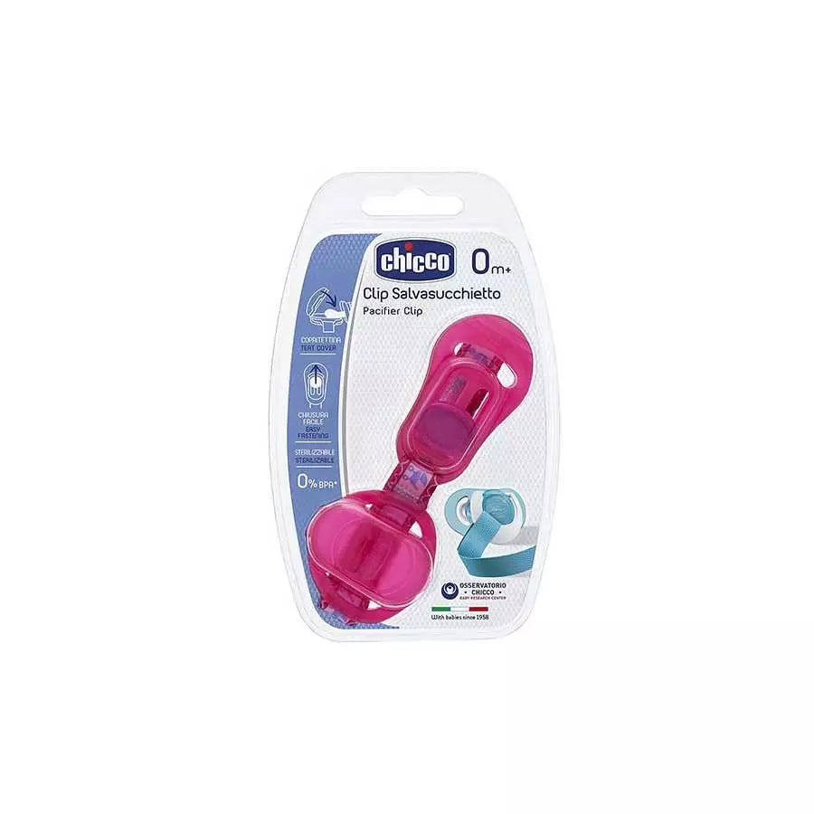 Chicco Pacifier Clip Pink