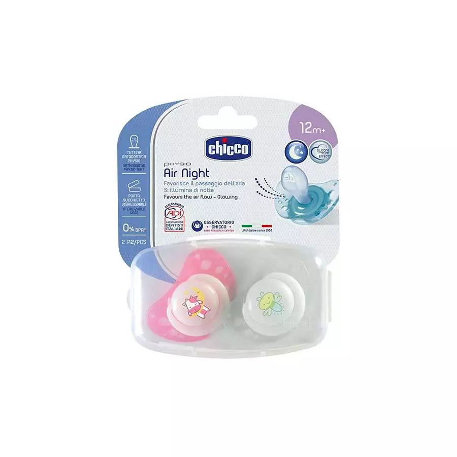 Chicco Soother Air Night 2 Pieces 12M+