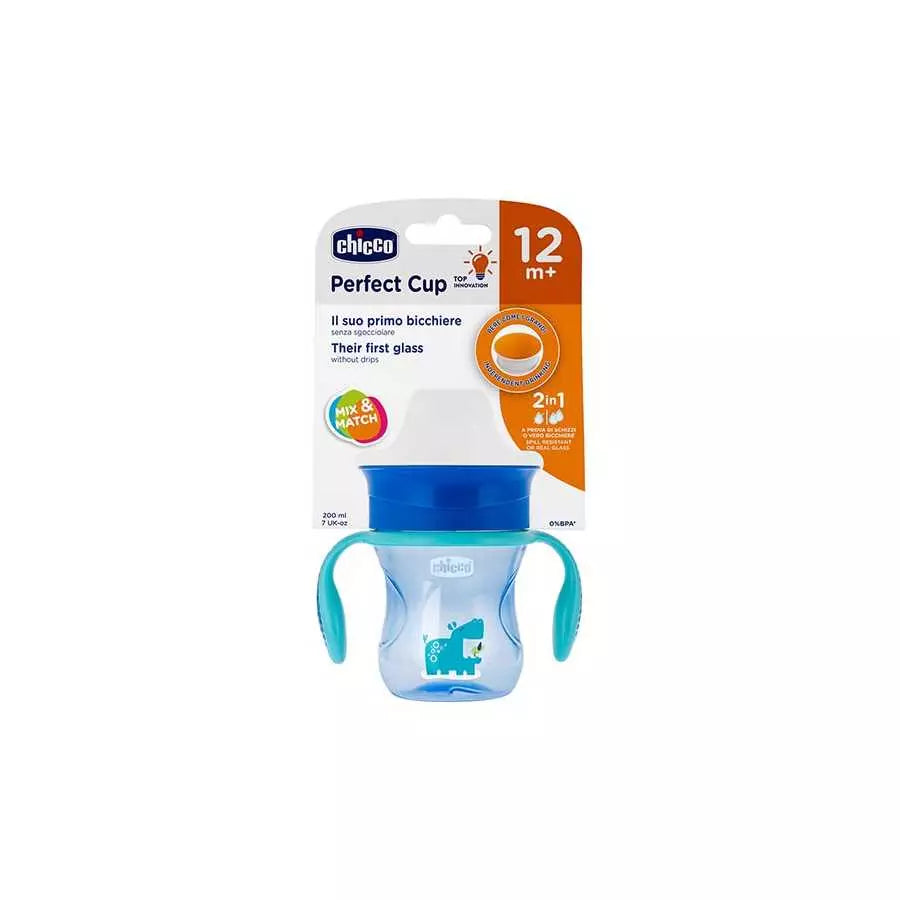 Chicco Perfect Cup Blue 200Ml 12M+