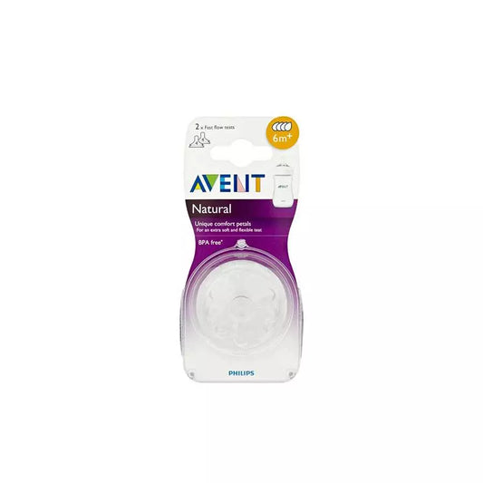 Avent Nipple Natural Pair 6M+