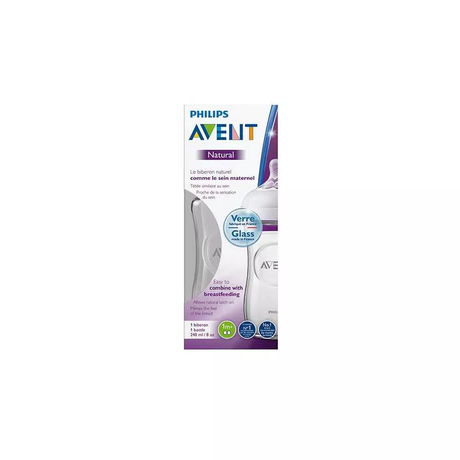 Avent Natural Glass 1M+, 240Ml