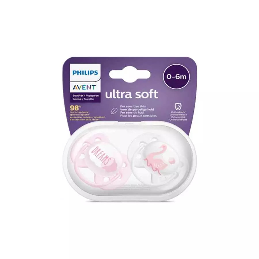 Avent Soother Ultra Soft 0-6M Girl