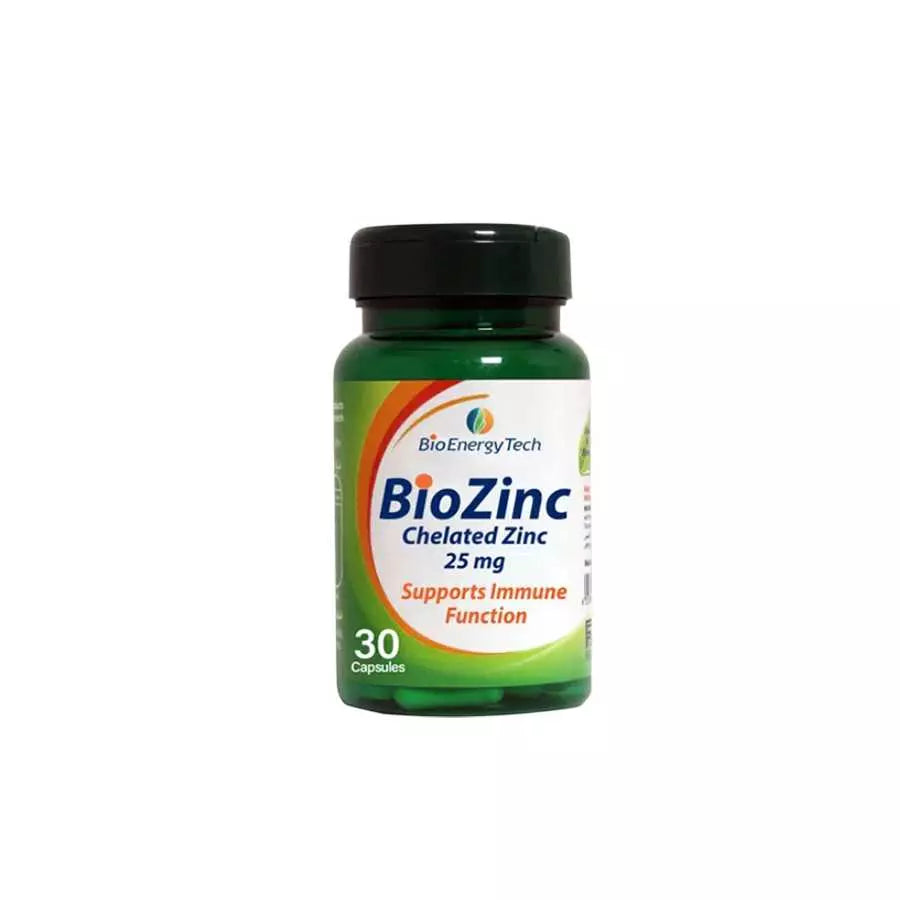 Bio Energy Tech Chelated Zinc 25Mg 30 Capsule