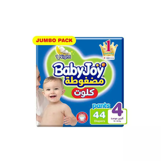 حفاضات بيبي جوي كبيرة المرحلة الرابعة (10-18كجم) 44 كلوت