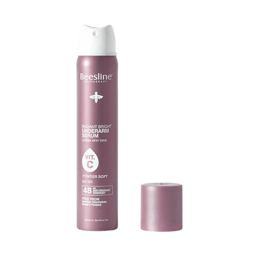 Beesline Radiant Bright Underarm Serum Powder Soft 48hr 150ml
