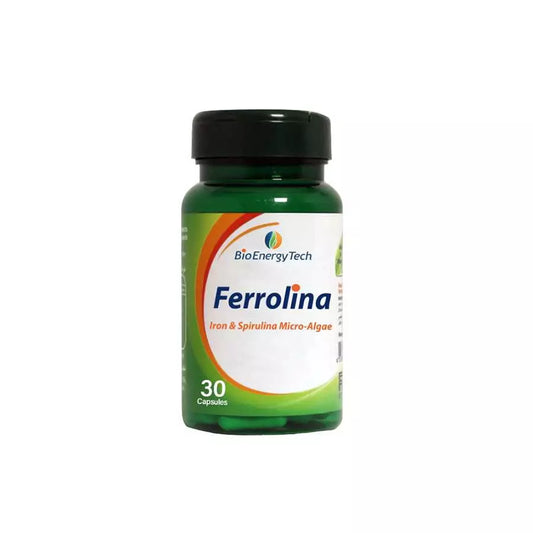 Bio Energy Tech Ferrolina Iron And Spirulina 30 Capsule