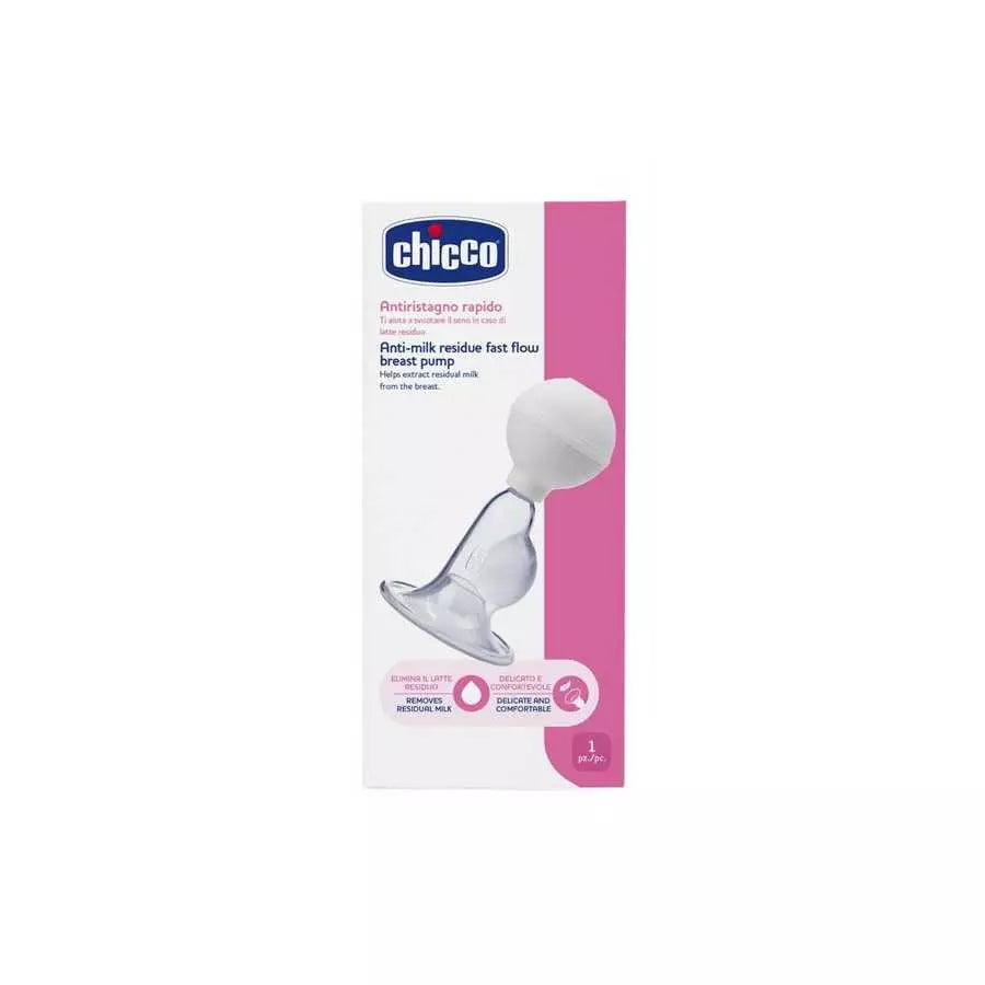 Chicco Manual Breast Pump Anti Milk Residues.