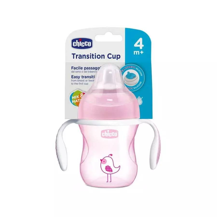 Chicco Transition Cup 4M+ Pink 200ML