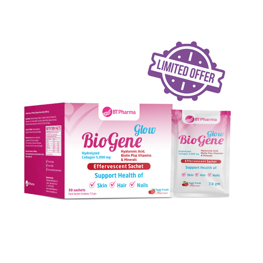 Bt Pharma Biogene Glow Collagen 5.000Mg, 30 Effervescent Sachet