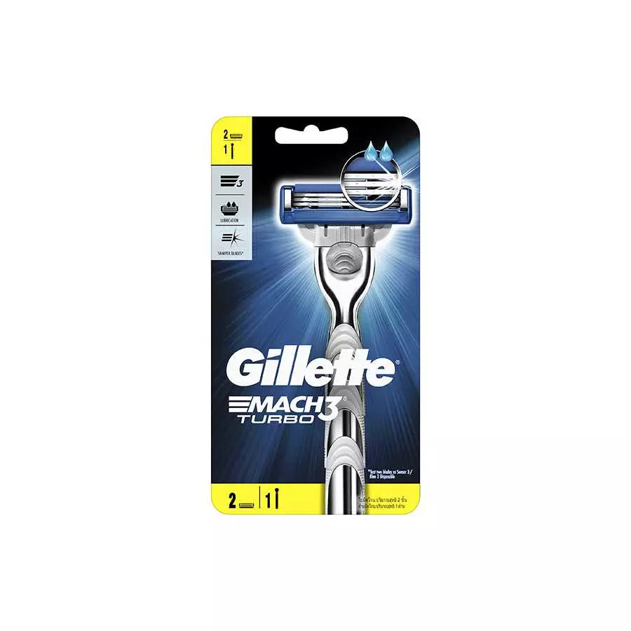 Gillette Mach3 Turbo 3D Motion 1Razor + 2 Blades