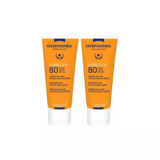 Isis Pharma Uveblock Tinted Cream Spf80 Duo Offer