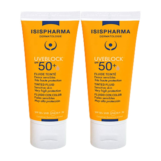 Isis Pharma Uveblock Tinted Fluid Spf50+ Duo Offer