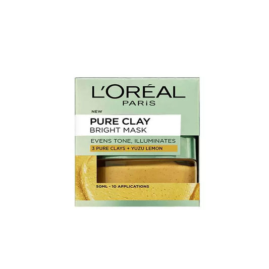 Loreal Pure Clay Bright Face Mask 50ML