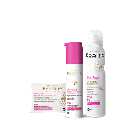 Beesline Whitening Sensitive Zone Cream + Free Whitening Sensitive Zone Soap + Free Beesline Sensifresh Whitening Sensitive Zone Deodorant 150ml