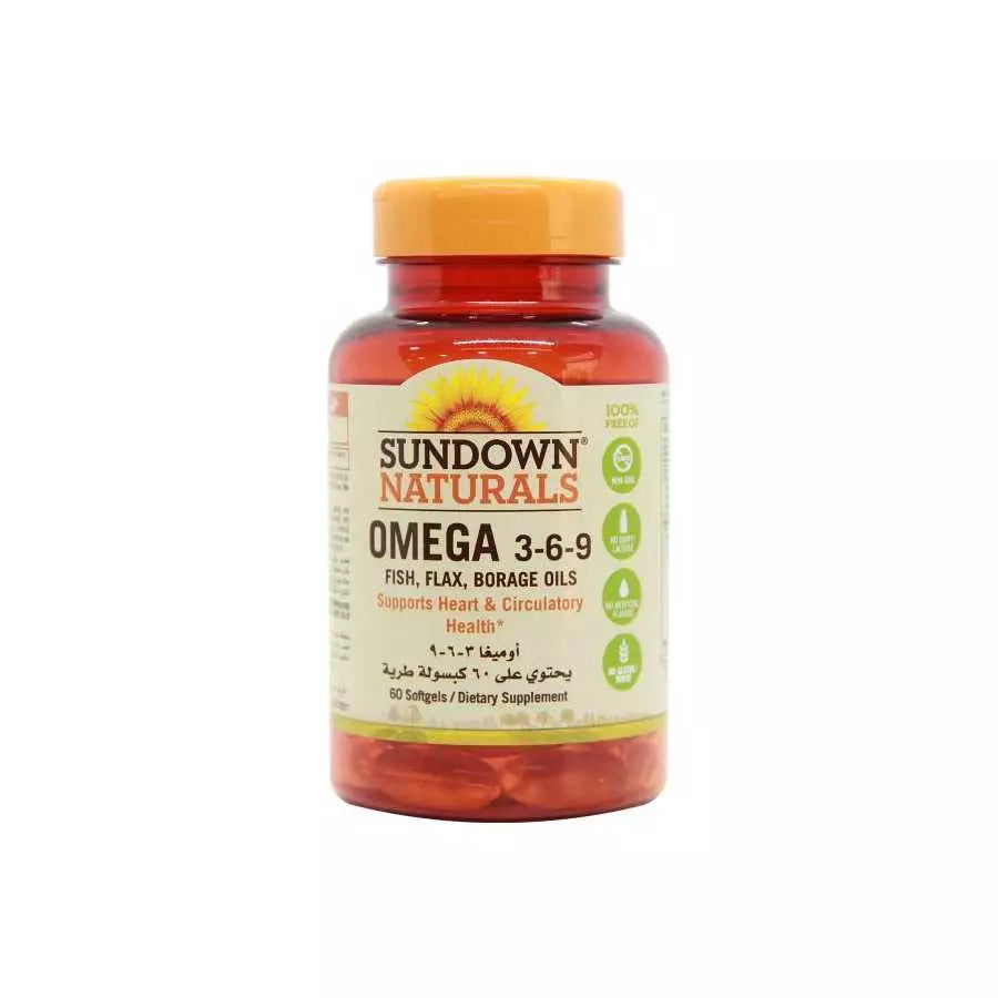 Sundown Omega 3-6-9, 60 Capsule