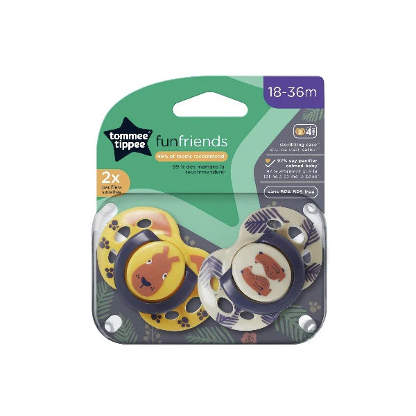 Tommee Tippee Fun Friends Soother 2x 18-36m