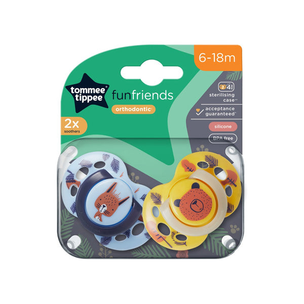 Tommee Tippee Fun Friends Soother 2x 6-18m