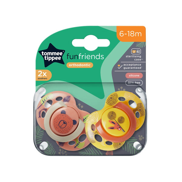 Tommee Tippee Fun Friends Soother 2x 6-18m