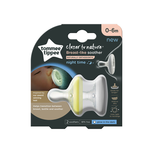 Tommee Tippee Closer To Nature Breast-like Soother 1x - Night