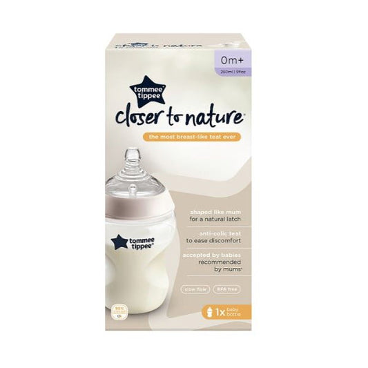 Tommee Tippee Closer To Nature 1x 260ml Slow flow Bottle