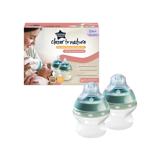 Tommee Tippee Closer To Nature 2x150ml Soft Feel Silicon