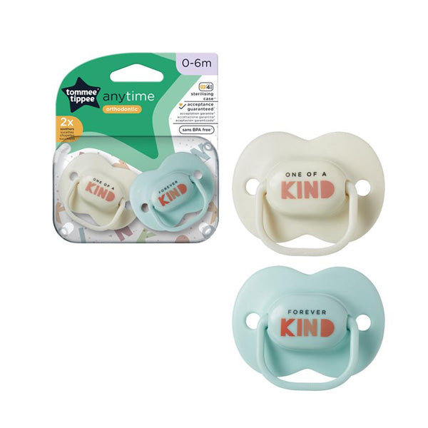 Tommee Tippee Anytime Soother Kind 2x 0-6m