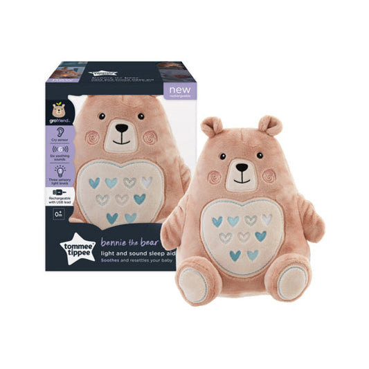 Tommee Tippee Bennie Bear Rechargeable Light & Sound Sleep Aid