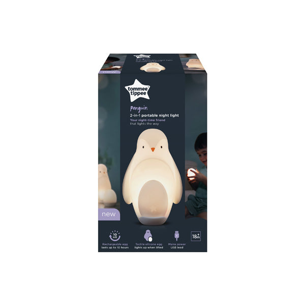 Tommee Tippee Penguin 2-in-1 Portable Rechargable Night Light